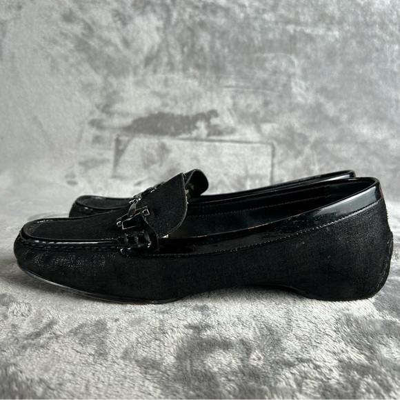 Donald Pliner Filo Women’s Size 9M Black Loafers Bit Ornament Slip On Shoes - Picture 6 of 12